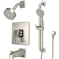 Olympia Single Handle Tub/Shower Trim Set W/Handheld in PVD Brushed Nickel TD-2390-ADA-BN